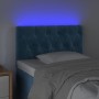 Dark blue velvet LED headboard 80x7x78/88 cm by vidaXL, Headboards and footboards - Ref: Foro24-3121982, Price: 55,55 €, Disc...