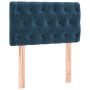 Dark blue velvet LED headboard 80x7x78/88 cm by vidaXL, Headboards and footboards - Ref: Foro24-3121982, Price: 55,55 €, Disc...