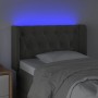 Dark gray velvet headboard with LED 83x16x78/88 cm by vidaXL, Headboards and footboards - Ref: Foro24-3123603, Price: 63,53 €...