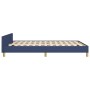 Bed frame with headboard gray taupe blue fabric 140x200 cm by vidaXL, Beds and slatted bases - Ref: Foro24-3125306, Price: 26...