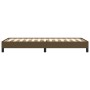 Estructura de cama de tela marrón 100x200 cm de vidaXL, Camas y somieres - Ref: Foro24-346699, Precio: 75,23 €, Descuento: %