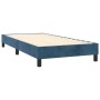 Cama box spring con colchón terciopelo azul oscuro 80x200 cm de vidaXL, Camas y somieres - Ref: Foro24-3131109, Precio: 301,9...