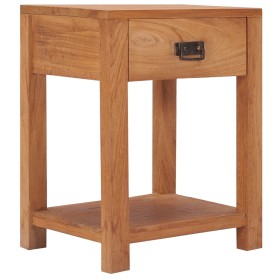 Mesita de noche de madera maciza de teca 35x35x50 cm de vidaXL, Mesitas de noche - Ref: Foro24-287231, Precio: 96,21 €, Descu...