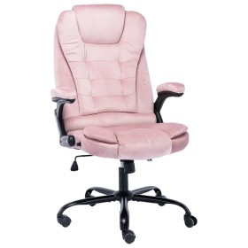 Silla de oficina de terciopelo rosa de vidaXL, Sillas de oficina - Ref: Foro24-20571, Precio: 217,99 €, Descuento: %