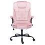 Silla de oficina de terciopelo rosa de vidaXL, Sillas de oficina - Ref: Foro24-20571, Precio: 239,58 €, Descuento: %