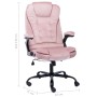 Silla de oficina de terciopelo rosa de vidaXL, Sillas de oficina - Ref: Foro24-20571, Precio: 239,58 €, Descuento: %