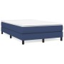 Box spring bed with blue fabric mattress 120x200 cm by vidaXL, Beds and slatted bases - Ref: Foro24-3144067, Price: 352,58 €,...