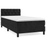 Box spring bed with black velvet mattress 80x200 cm by vidaXL, Beds and slatted bases - Ref: Foro24-3141451, Price: 267,39 €,...