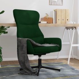 Silla de relajación de terciopelo verde oscuro de vidaXL, Sillones - Ref: Foro24-341110, Precio: 118,99 €, Descuento: %