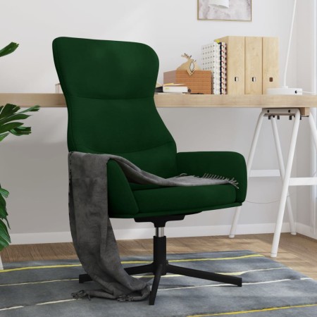 Silla de relajación de terciopelo verde oscuro de vidaXL, Sillones - Ref: Foro24-341110, Precio: 118,39 €, Descuento: %