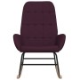 Silla mecedora de tela morada de vidaXL, Mecedoras - Ref: Foro24-341263, Precio: 109,99 €, Descuento: %