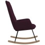 Silla mecedora de tela morada de vidaXL, Mecedoras - Ref: Foro24-341263, Precio: 109,99 €, Descuento: %