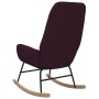 Silla mecedora de tela morada de vidaXL, Mecedoras - Ref: Foro24-341263, Precio: 109,99 €, Descuento: %