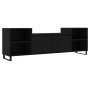 Black plywood TV cabinet 160x35x55 cm by vidaXL, TV Furniture - Ref: Foro24-831349, Price: 72,99 €, Discount: %