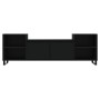 Black plywood TV cabinet 160x35x55 cm by vidaXL, TV Furniture - Ref: Foro24-831349, Price: 72,99 €, Discount: %