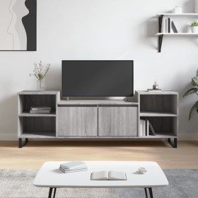 Sonoma gray plywood TV cabinet 160x35x55 cm by vidaXL, TV Furniture - Ref: Foro24-831354, Price: 72,99 €, Discount: %