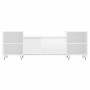 Glossy white plywood TV cabinet 160x35x55 cm by vidaXL, TV Furniture - Ref: Foro24-831342, Price: 77,42 €, Discount: %