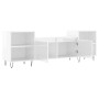 Glossy white plywood TV cabinet 160x35x55 cm by vidaXL, TV Furniture - Ref: Foro24-831342, Price: 77,42 €, Discount: %