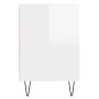 Glossy white plywood TV cabinet 160x35x55 cm by vidaXL, TV Furniture - Ref: Foro24-831342, Price: 77,42 €, Discount: %