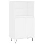 Tall white plywood sideboard 60x36x110 cm by vidaXL, Sideboards - Ref: Foro24-831484, Price: 81,84 €, Discount: %