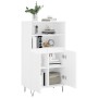 Tall white plywood sideboard 60x36x110 cm by vidaXL, Sideboards - Ref: Foro24-831484, Price: 81,84 €, Discount: %