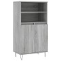 Aparador alto de madera contrachapada gris Sonoma 60x36x110 cm de vidaXL, Aparadores - Ref: Foro24-831490, Precio: 74,99 €, D...