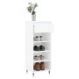 Mueble zapatero madera contrachapada blanco 40x36x105 cm de vidaXL, Zapateros y organizadores de calzado - Ref: Foro24-831452...