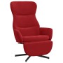 Sillón de relax con reposapiés terciopelo rojo tinto de vidaXL, Sillones - Ref: Foro24-3097500, Precio: 154,99 €, Descuento: %