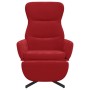 Sillón de relax con reposapiés terciopelo rojo tinto de vidaXL, Sillones - Ref: Foro24-3097500, Precio: 154,99 €, Descuento: %