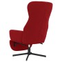 Sillón de relax con reposapiés terciopelo rojo tinto de vidaXL, Sillones - Ref: Foro24-3097500, Precio: 154,99 €, Descuento: %