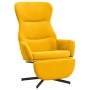 Sillón de relax con reposapiés terciopelo amarillo mostaza de vidaXL, Sillones - Ref: Foro24-3097502, Precio: 138,30 €, Descu...