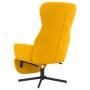 Sillón de relax con reposapiés terciopelo amarillo mostaza de vidaXL, Sillones - Ref: Foro24-3097502, Precio: 138,30 €, Descu...