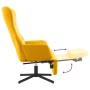 Sillón de relax con reposapiés terciopelo amarillo mostaza de vidaXL, Sillones - Ref: Foro24-3097502, Precio: 138,30 €, Descu...