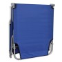 Tumbona plegable de acero con recubrimiento polvo azul de vidaXL, Tumbonas - Ref: Foro24-41477, Precio: 58,65 €, Descuento: %