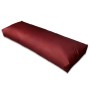 Cojín de respaldo tapizado rojo vino tinto 120x40x10 cm de vidaXL, Cojines para sillas y sofás - Ref: Foro24-41514, Precio: 1...