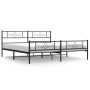 Estructura de cama cabecero y estribo metal negro 193x203cm de vidaXL, Camas y somieres - Ref: Foro24-355291, Precio: 122,99 ...