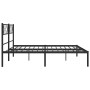 Bed frame with black metal headboard 180x200 cm by vidaXL, Beds and slatted bases - Ref: Foro24-372281, Price: 130,56 €, Disc...