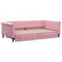 Sofá cama nido con cajones terciopelo rosa 100x200 cm de , Camas y somieres - Ref: Foro24-3197829, Precio: 381,11 €, Descuent...