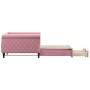 Sofá cama nido con cajones terciopelo rosa 100x200 cm de , Camas y somieres - Ref: Foro24-3197829, Precio: 381,11 €, Descuent...