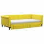 Sofá cama nido con cajones terciopelo amarillo 100x200 cm de , Camas y somieres - Ref: Foro24-3197855, Precio: 574,39 €, Desc...