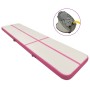 Inflatable gymnastics mat with pink PVC pump 700x100x20 cm by , Pilates and yoga mats - Ref: Foro24-92688, Price: 329,18 €, D...