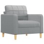 Sofagarnitur mit Kissen 4-teilig aus hellgrauem Stoff von , Sofas - Ref: Foro24-3201266, Preis: 773,48 €, Rabatt: %