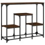 Oak brown engineered wood console table 89.5x28x76 cm by , Side tables - Ref: Foro24-833387, Price: 37,27 €, Discount: %