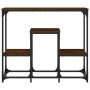 Oak brown engineered wood console table 89.5x28x76 cm by , Side tables - Ref: Foro24-833387, Price: 37,27 €, Discount: %