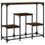 Oak brown engineered wood console table 89.5x28x76 cm by , Side tables - Ref: Foro24-833387, Price: 37,27 €, Discount: %