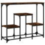 Smoked oak engineered wood console table 89.5x28x76 cm by , Side tables - Ref: Foro24-833385, Price: 50,42 €, Discount: %