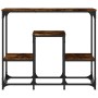 Smoked oak engineered wood console table 89.5x28x76 cm by , Side tables - Ref: Foro24-833385, Price: 50,42 €, Discount: %