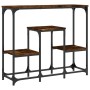 Smoked oak engineered wood console table 89.5x28x76 cm by , Side tables - Ref: Foro24-833385, Price: 50,42 €, Discount: %