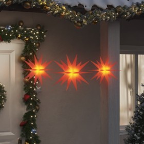 Folding LED Christmas lamps 3 units red by , Christmas lights - Ref: Foro24-356196, Price: 31,22 €, Discount: %