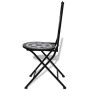 Folding bistro garden chairs 2 pcs ceramic black and white by vidaXL, Garden chairs - Ref: Foro24-41533, Price: 128,39 €, Dis...